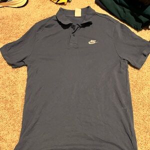 Nike Blue Polo Shirt Classic Style